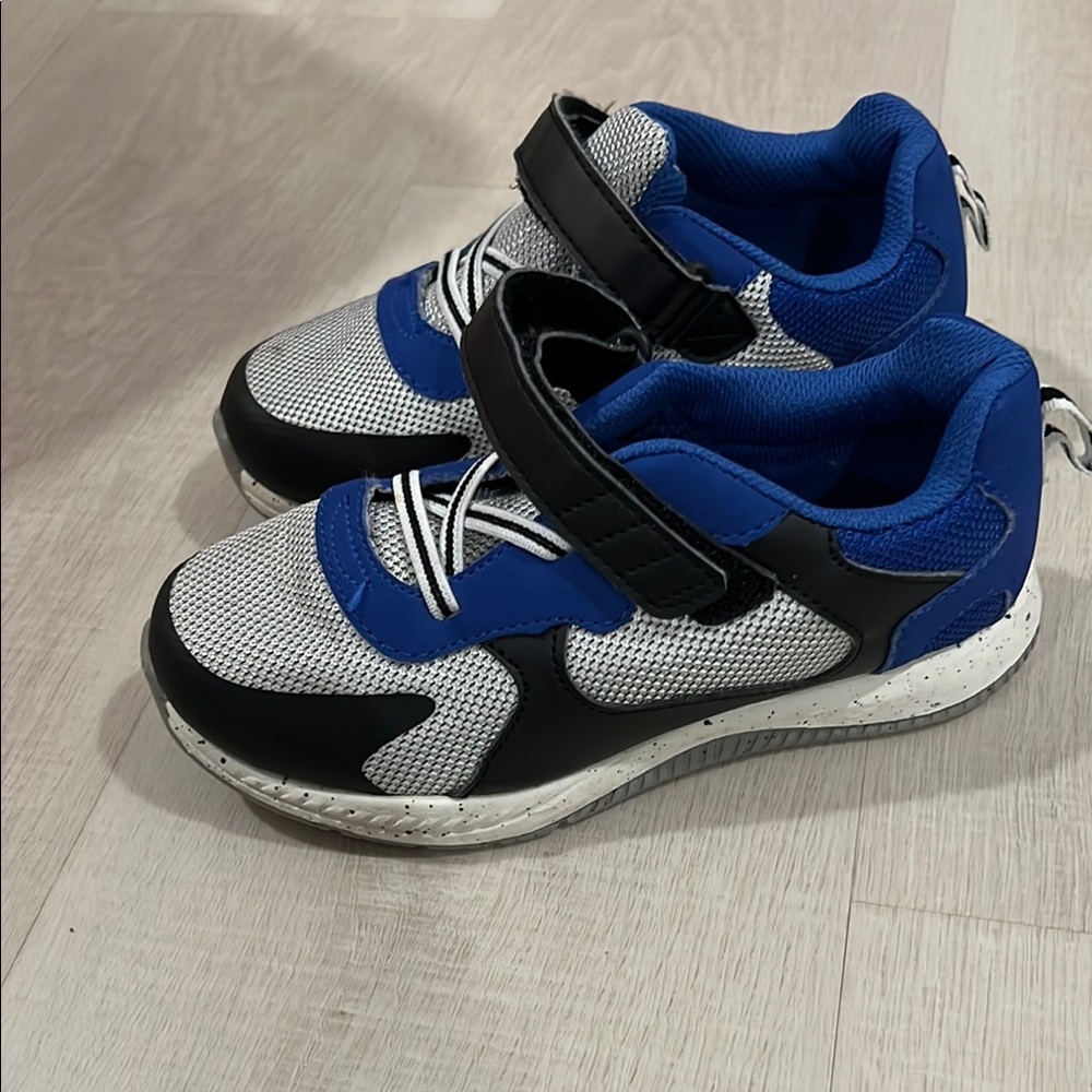 Kids Black and Blue Sneakers